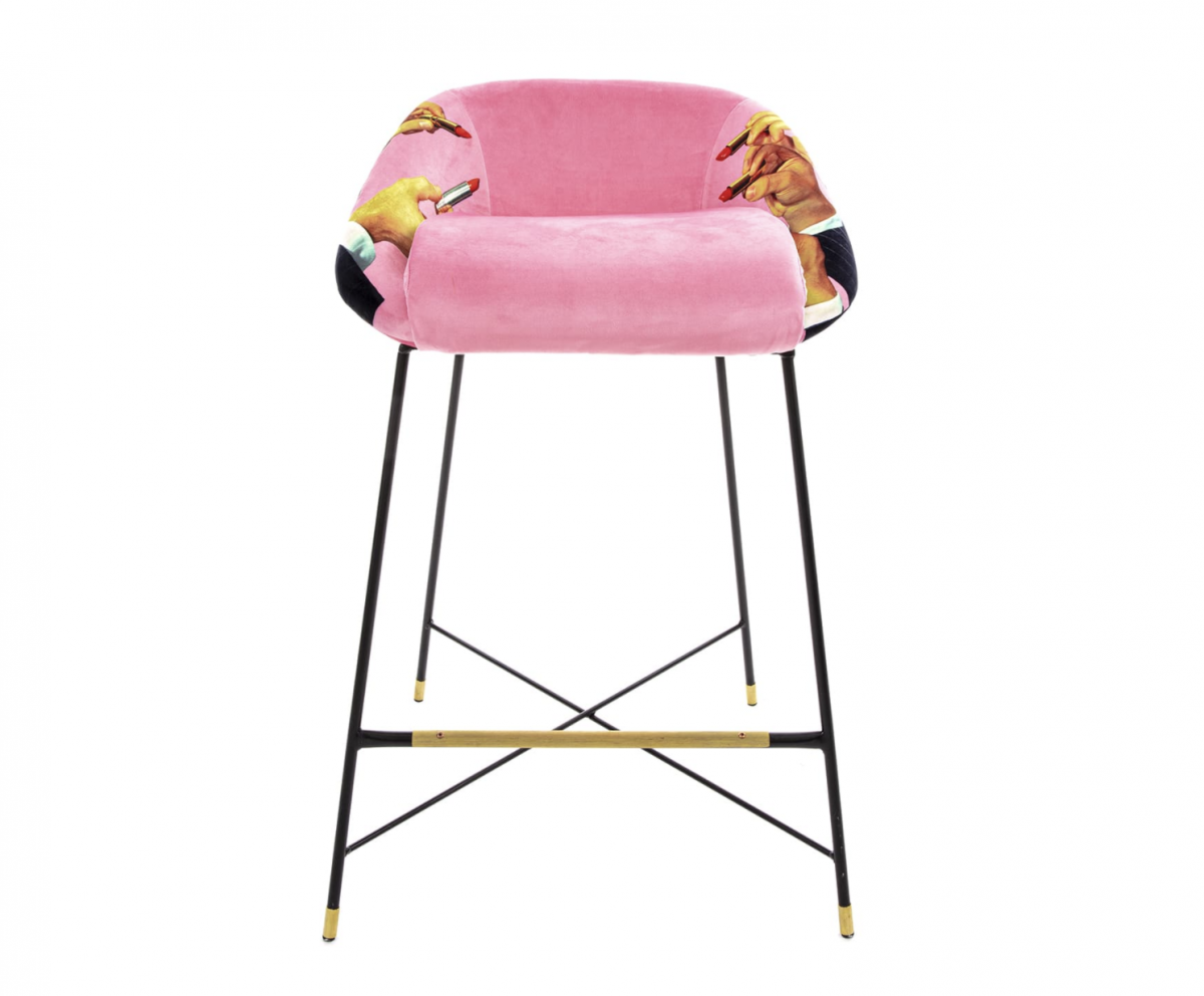 ''PINK LIPSTICKS'' HIGH STOOL