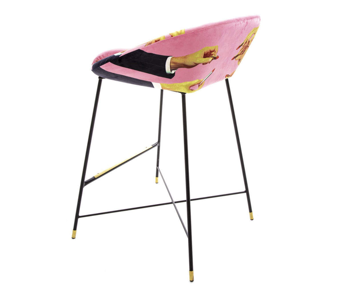 ''PINK LIPSTICKS'' HIGH STOOL - Image 3