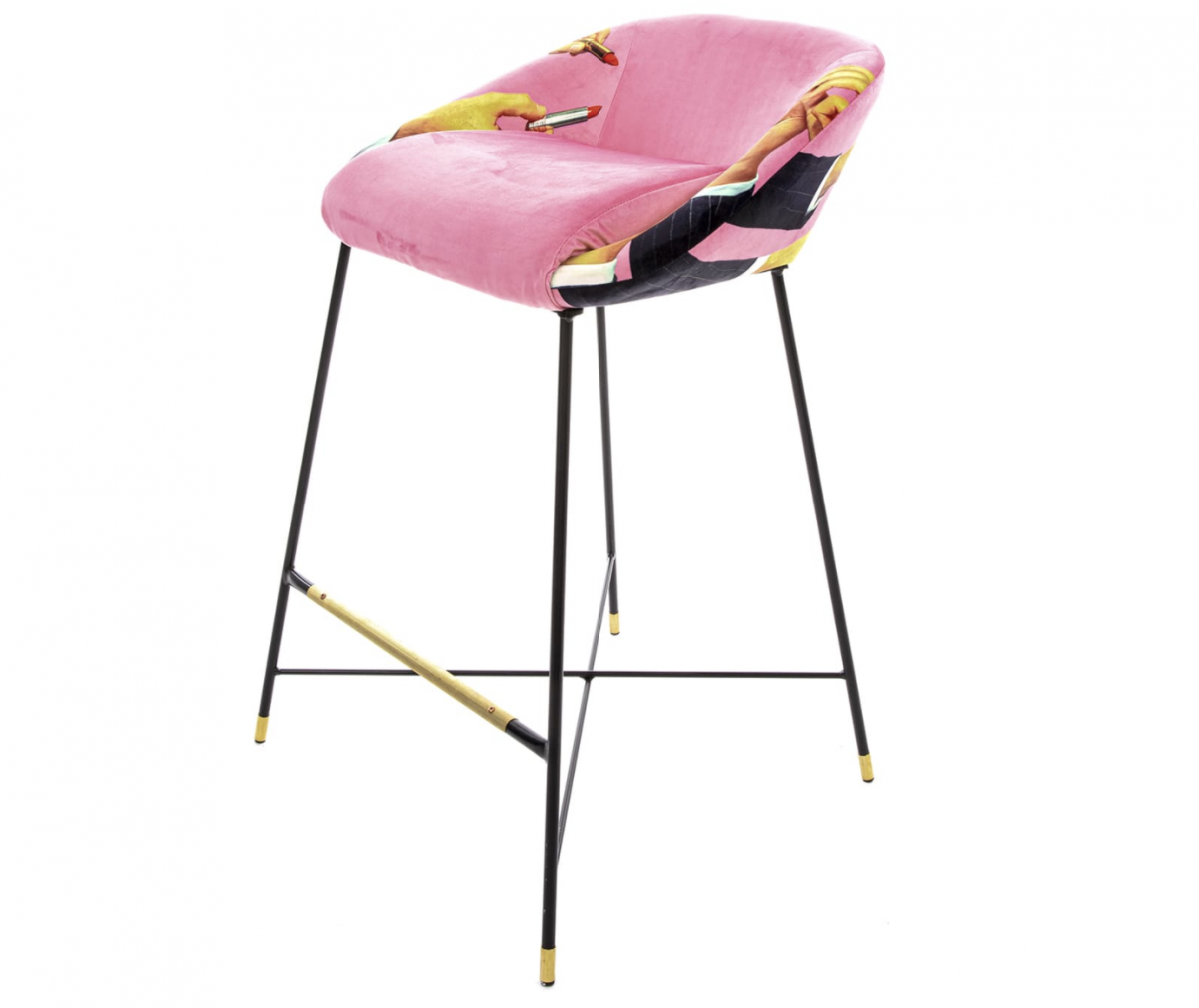 ''PINK LIPSTICKS'' HIGH STOOL - Image 2